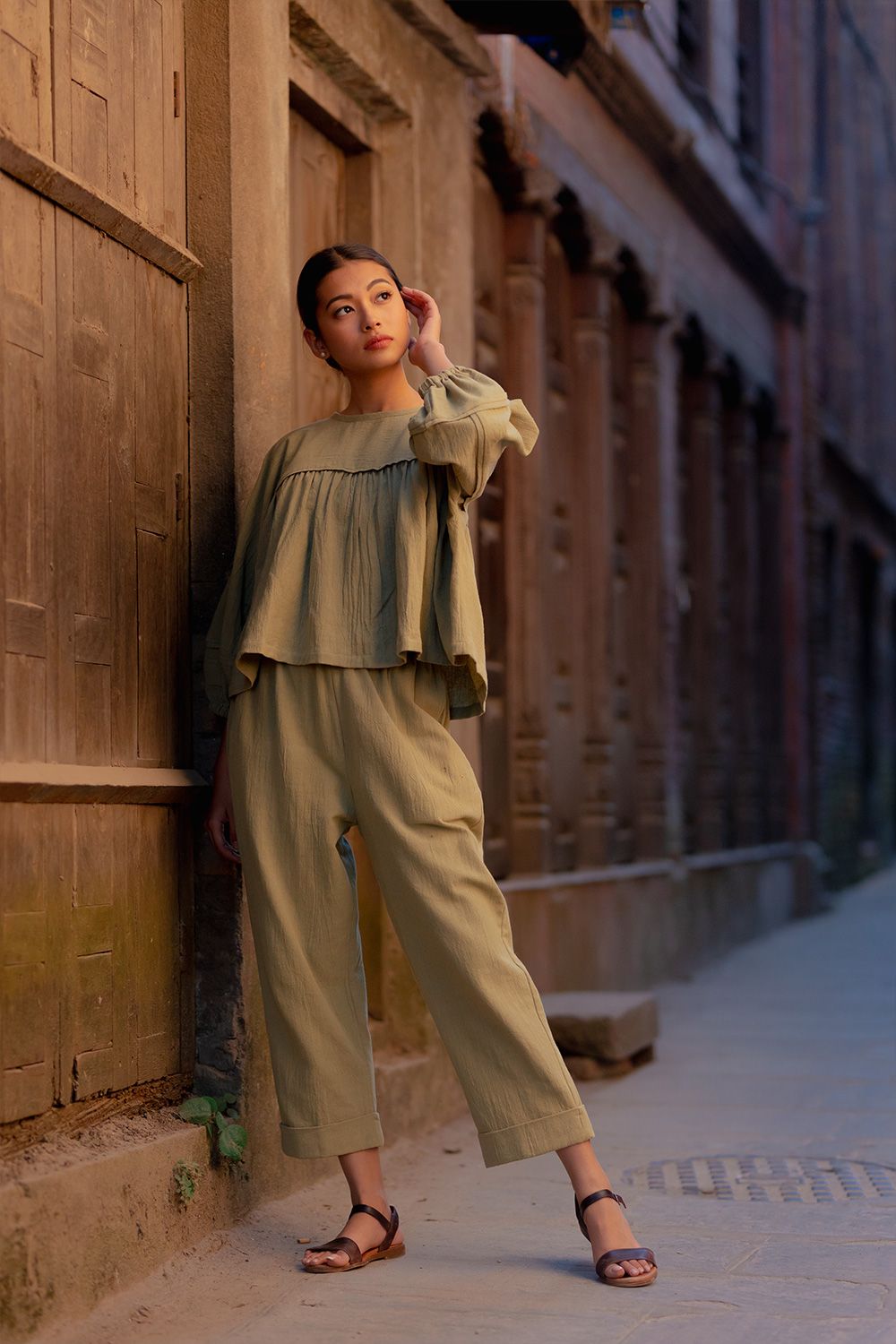 Jijivisha Nepal Sustainable Clothing Bhaktapur Collections Women Khwopa Top